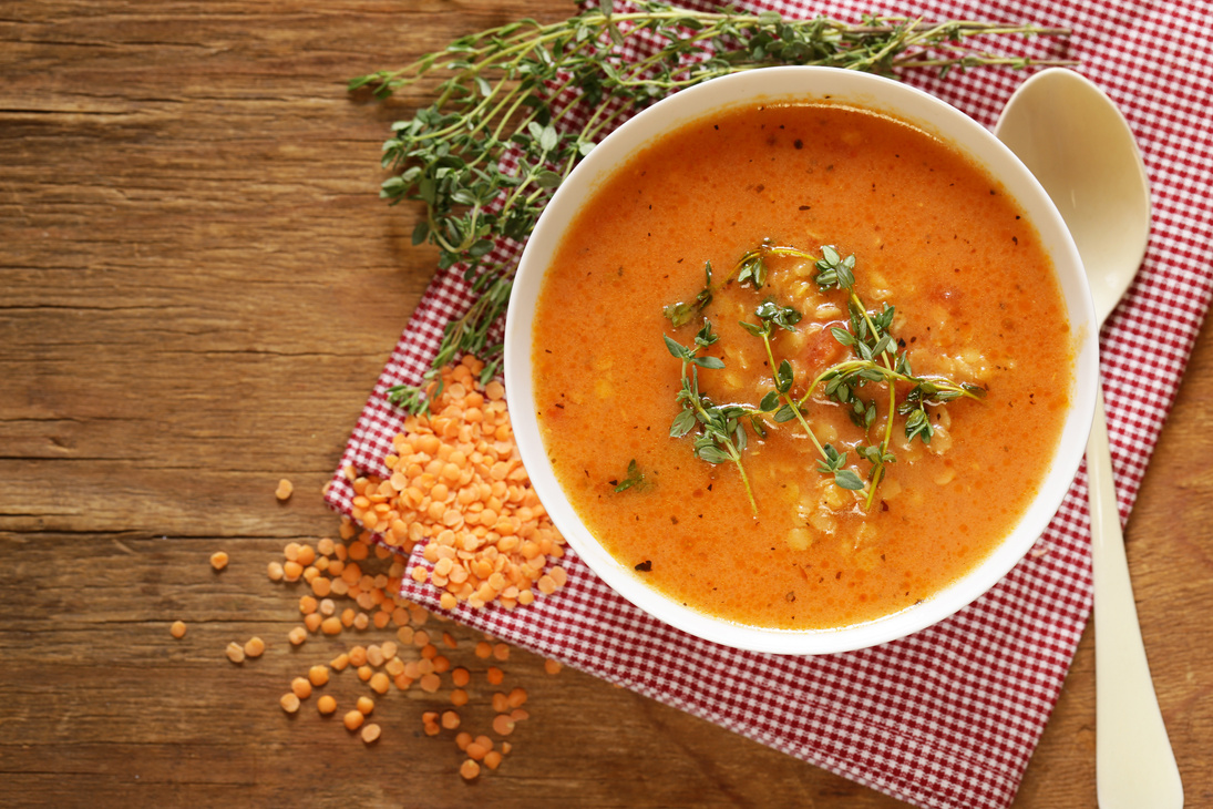 Homemade Tasty Red Lentil Soup